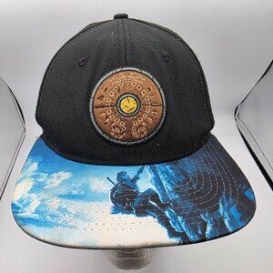 Nintendo Zelda Breath Of The Wild Black Snapback Hat Video Games Casual Outdoors